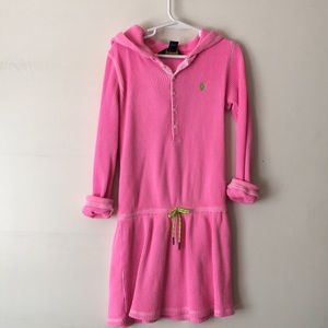 Polo hoodie thermal dress